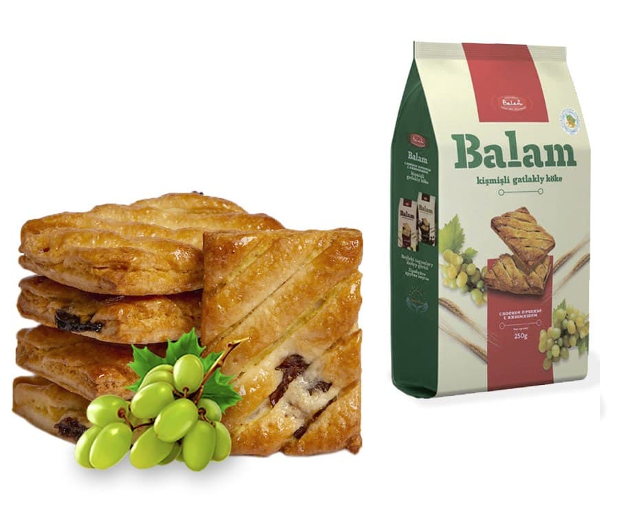 BALAM слоеное печенье с ИЗЮМОМ