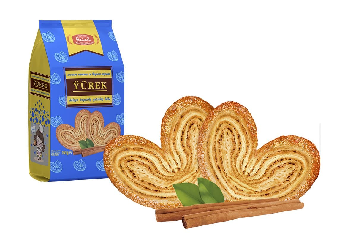 Слоеное печенье Yurek со вкусом корицы