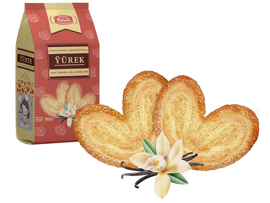 Слоеное печенье Yurek со вкусом ванили